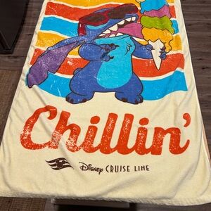 Disney Cruise Line Beach Towel - Blue and Orange